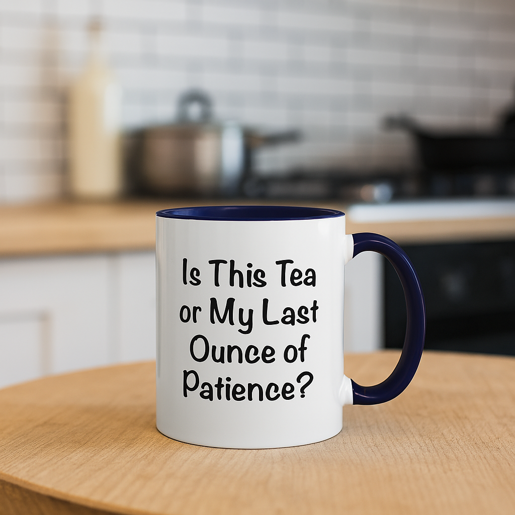 Is This Tea or My Last Ounce of Patience Mug – Funny Work Mood Gift
