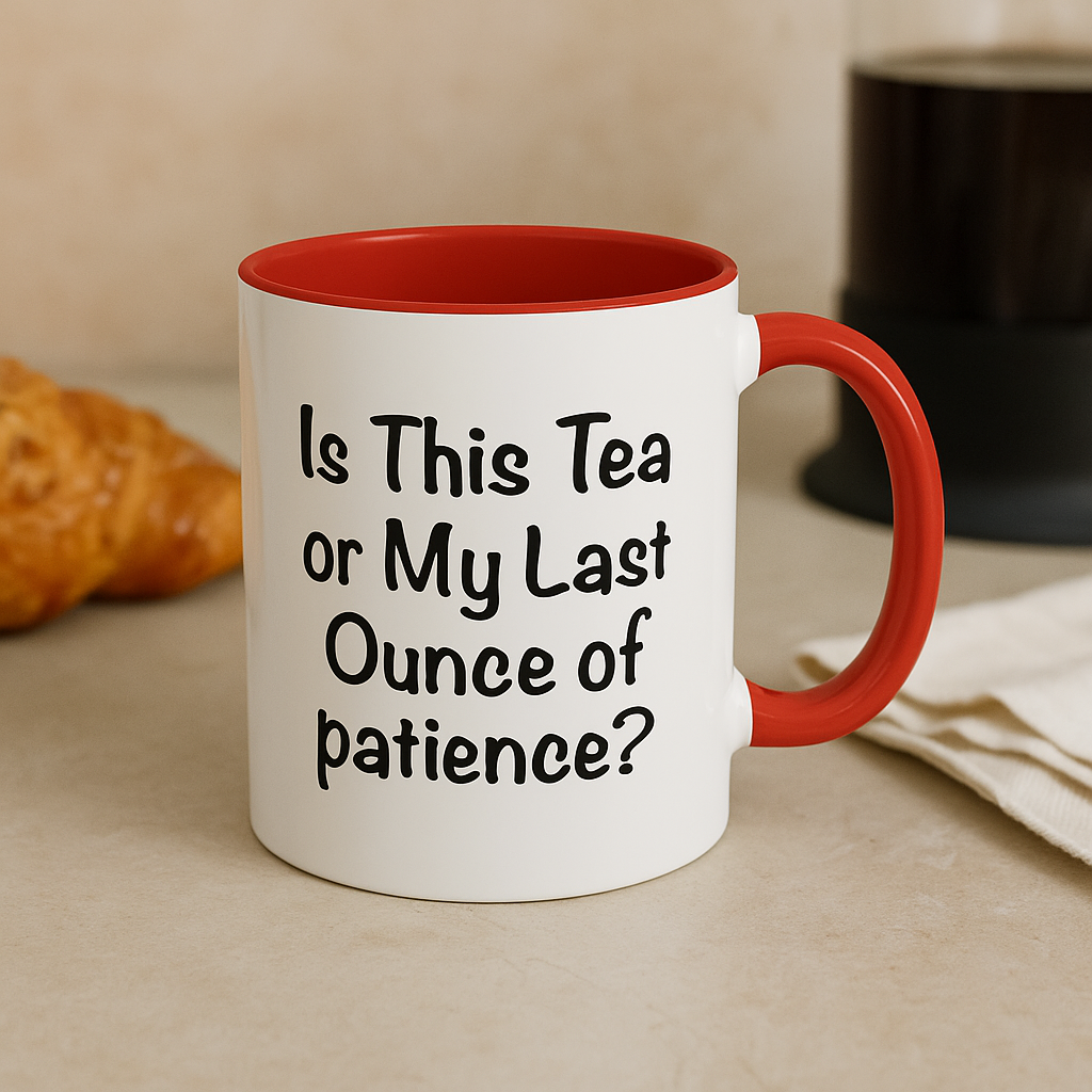 Is This Tea or My Last Ounce of Patience Mug – Funny Work Mood Gift