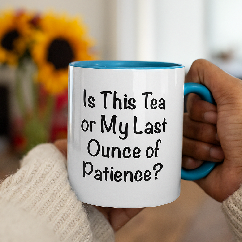 Is This Tea or My Last Ounce of Patience Mug – Funny Work Mood Gift