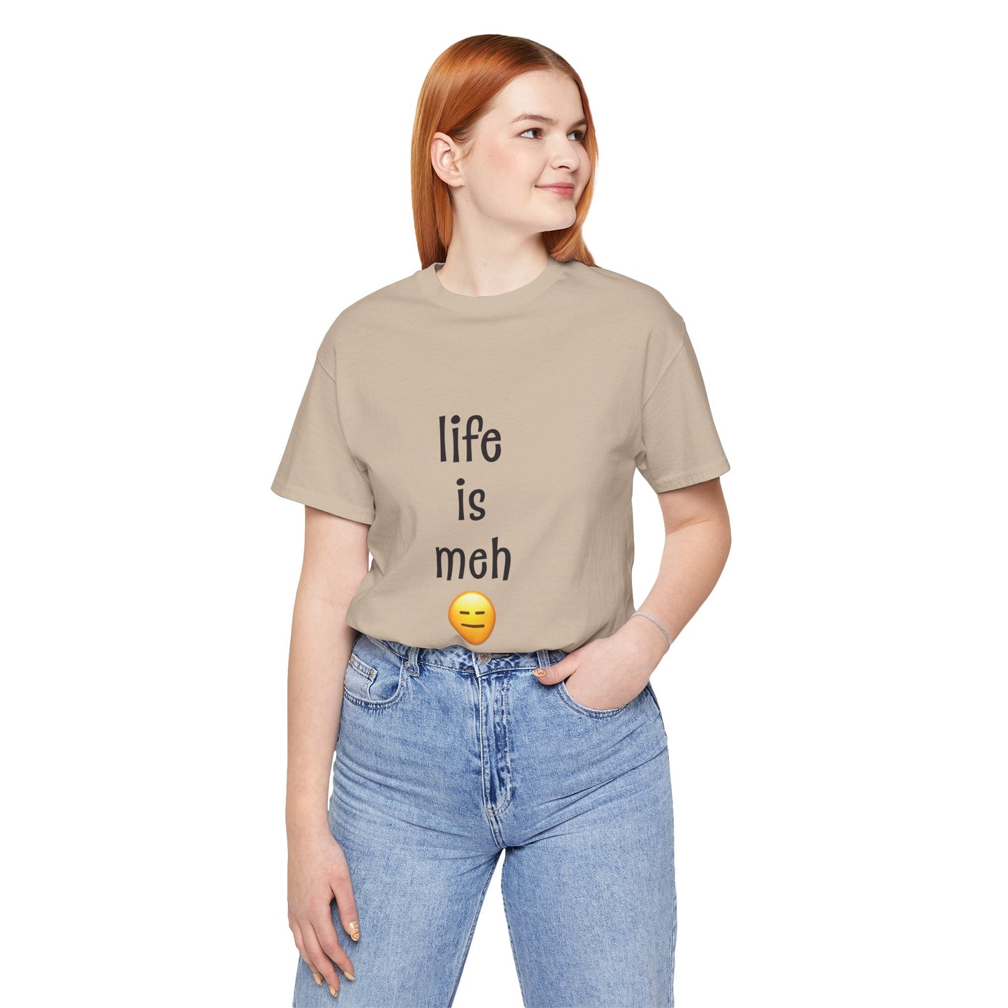 Life Is Meh T-Shirt π | Sarcastic Funny Tee for Low-Energy Days