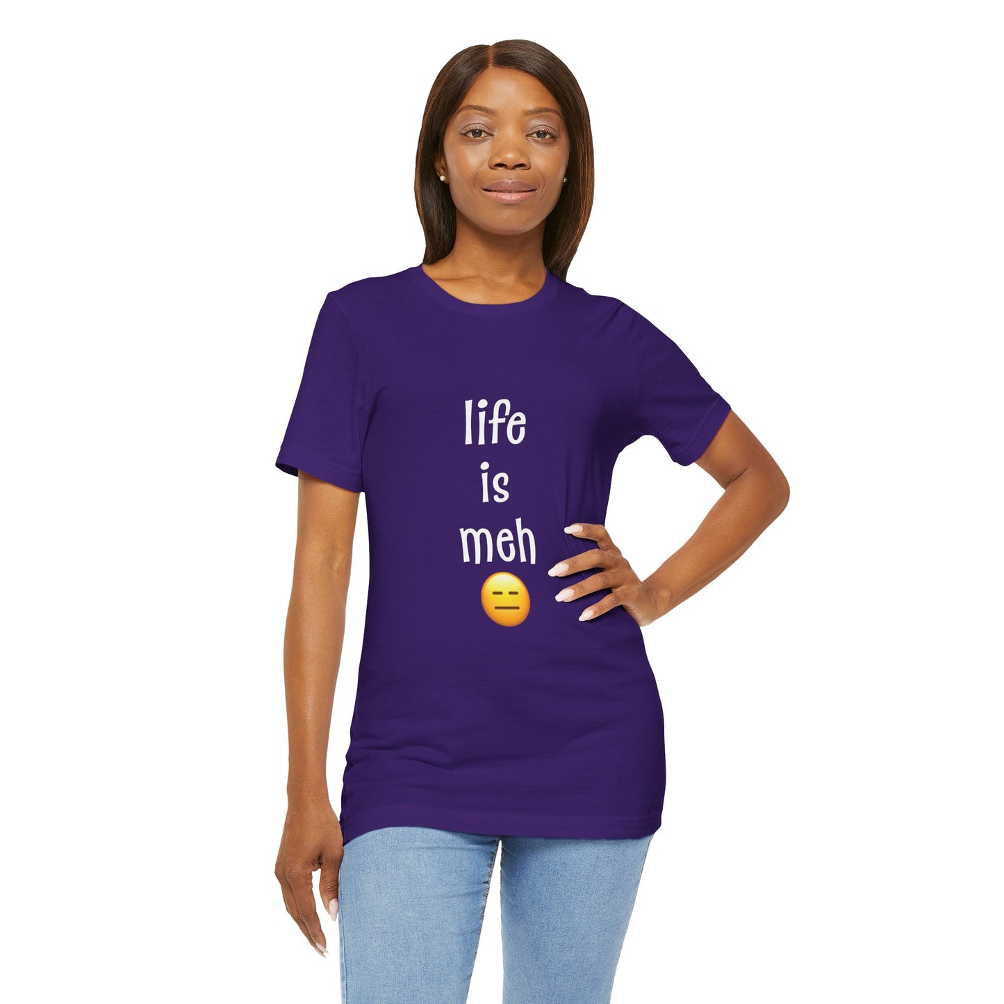 Life Is Meh T-Shirt 😑 | Sarcastic Funny Tee for Low-Energy Days