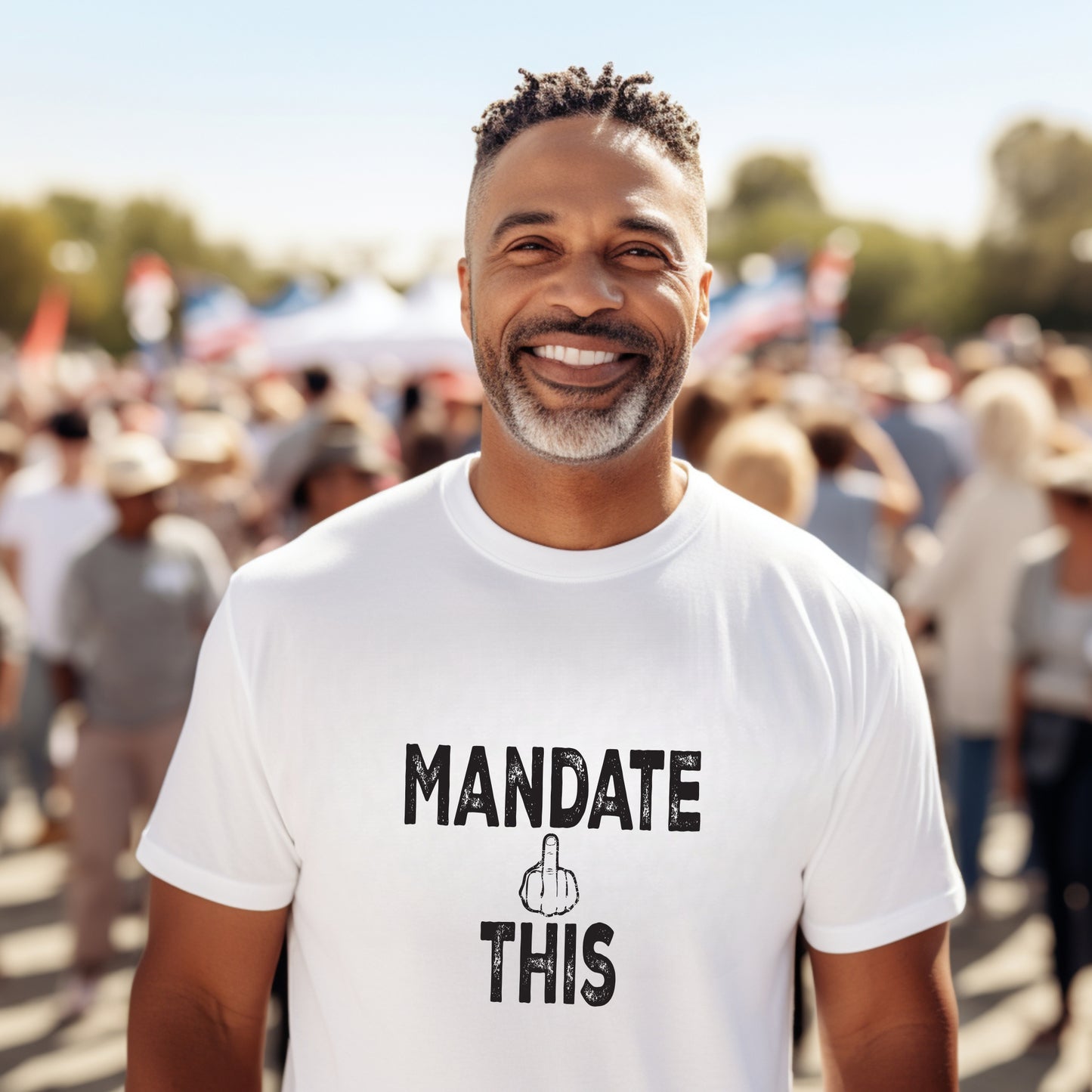 Mandate This Shirt – Bold Middle Finger Graphic Tee