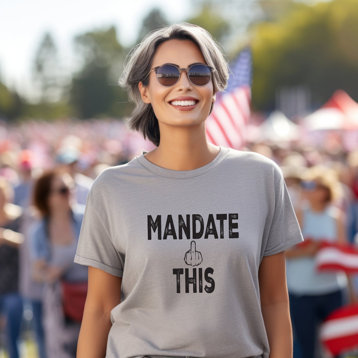 Mandate This Shirt – Bold Middle Finger Graphic Tee
