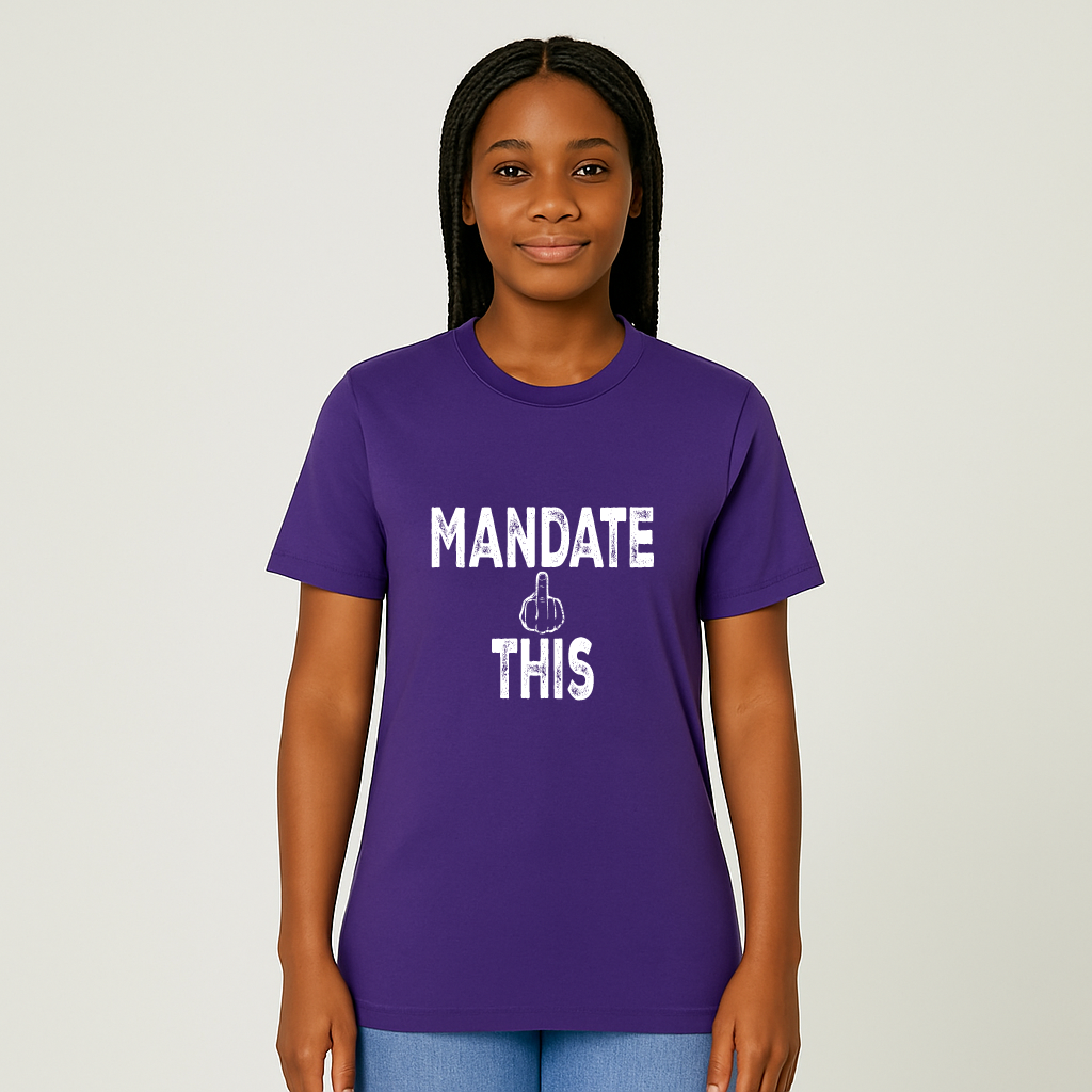 Mandate This Shirt – Bold Middle Finger Graphic Tee